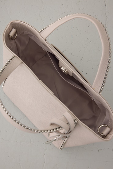 メタルパーツミニトートバッグ 詳細画像