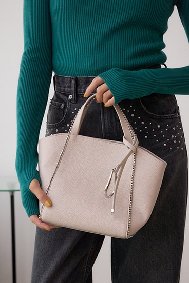 メタルパーツミニトートバッグ