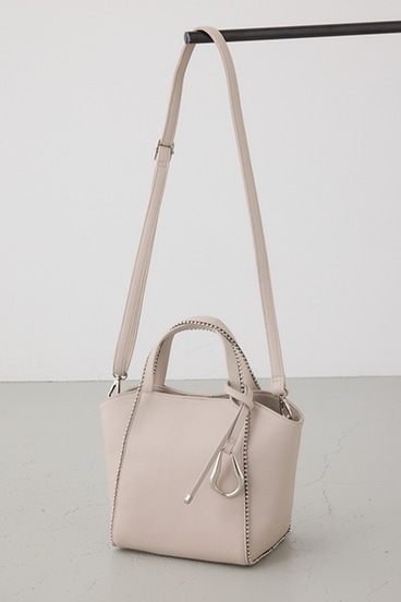 メタルパーツミニトートバッグ 詳細画像