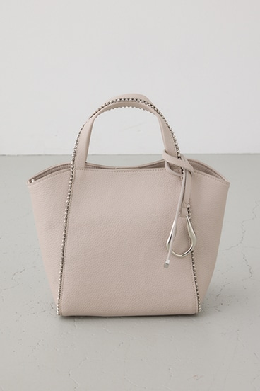 メタルパーツミニトートバッグ 詳細画像