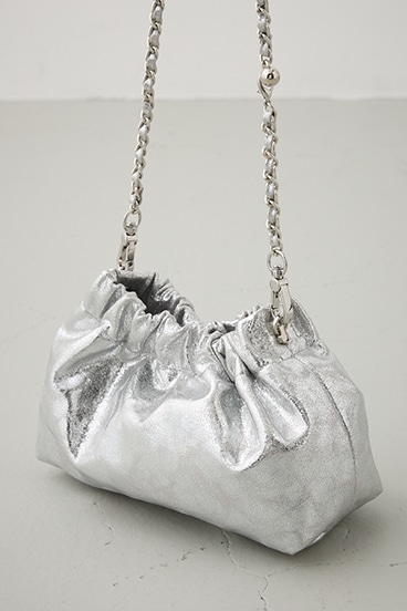 メタルチェーンポシェットバッグ 詳細画像