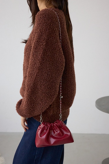 メタルチェーンポシェットバッグ