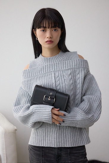 ベルトデザインウォレットバッグ 詳細画像