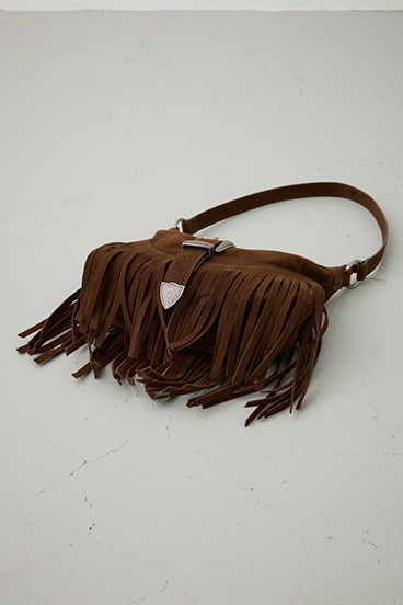 ウエスタンフリンジスエードバッグ 詳細画像