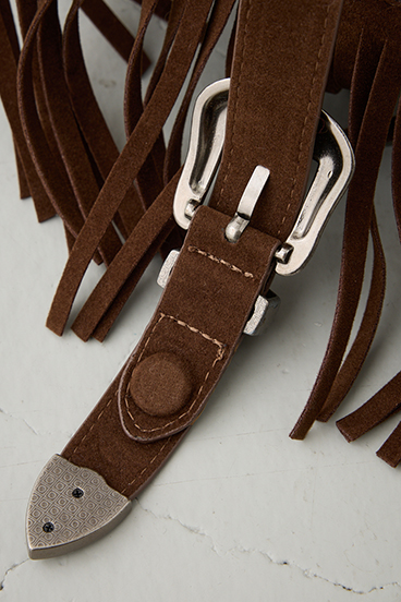 ウエスタンフリンジスエードバッグ 詳細画像