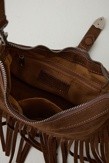 ウエスタンフリンジスエードバッグ 詳細画像