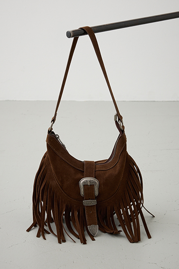ウエスタンフリンジスエードバッグ 詳細画像