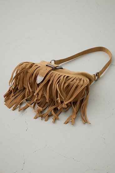 ウエスタンフリンジスエードバッグ 詳細画像