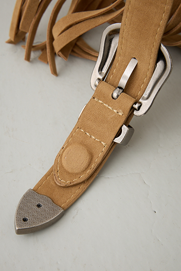 ウエスタンフリンジスエードバッグ 詳細画像