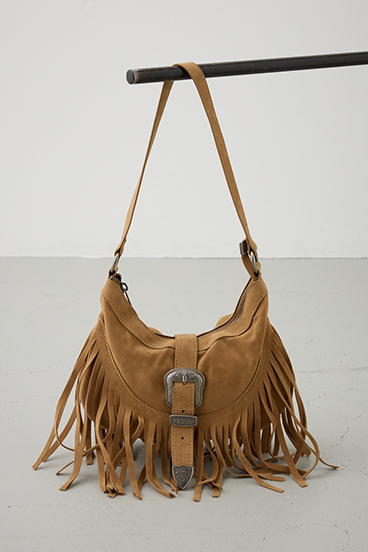 ウエスタンフリンジスエードバッグ 詳細画像