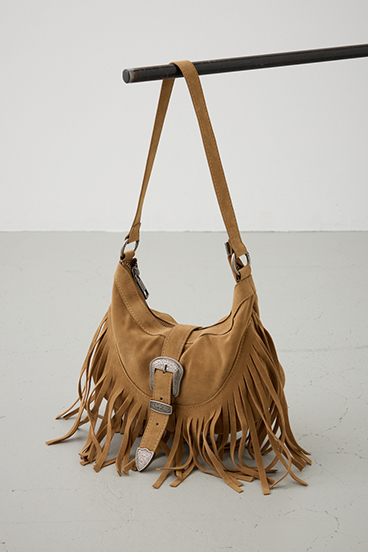 ウエスタンフリンジスエードバッグ 詳細画像