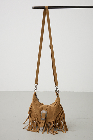 ウエスタンフリンジスエードバッグ 詳細画像