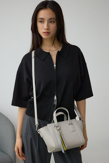 チャームセットトラペイズドバッグ 詳細画像