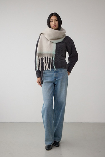 マルチデザインフラッフィーロングマフラー 詳細画像