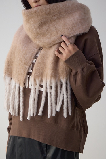 マルチデザインフラッフィーロングマフラー