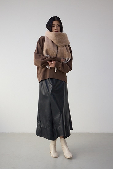 マルチデザインフラッフィーロングマフラー 詳細画像