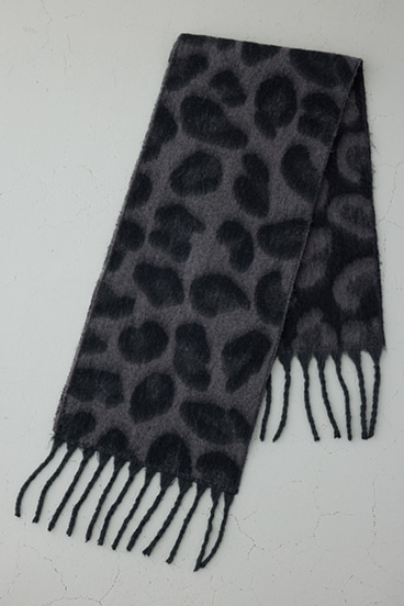 レオパードジャガードマフラー 詳細画像