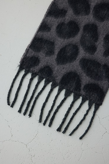 レオパードジャガードマフラー 詳細画像