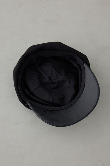 フェイクレザーチェーンキャスケット 詳細画像