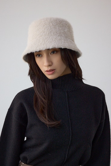 ミックスシャギーバケットハット