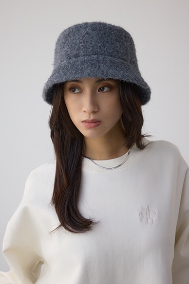 ミックスシャギーバケットハット