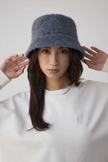 ミックスシャギーバケットハット