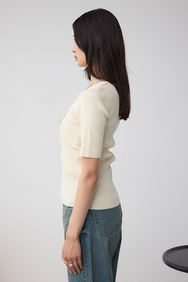 ビスチェレイヤードデザインニット 詳細画像