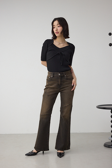 ビスチェレイヤードデザインニット 詳細画像