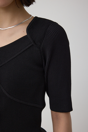 ビスチェレイヤードデザインニット 詳細画像