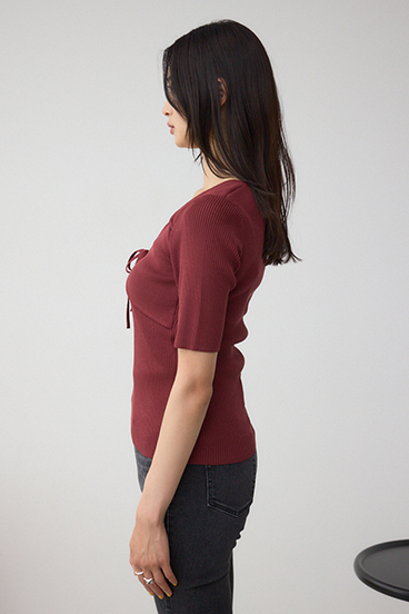 ビスチェレイヤードデザインニット 詳細画像