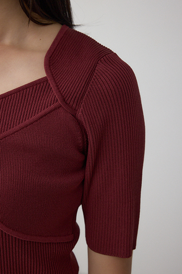 ビスチェレイヤードデザインニット 詳細画像