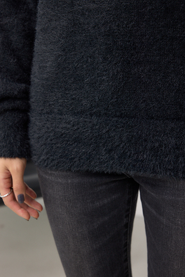 モヘヤライクオフショルダーニット 詳細画像