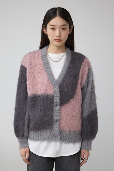 ブロッキンググラデーションカーディガン 詳細画像