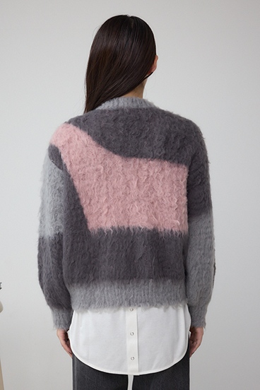ブロッキンググラデーションカーディガン 詳細画像