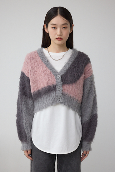 ブロッキンググラデーションカーディガン 詳細画像