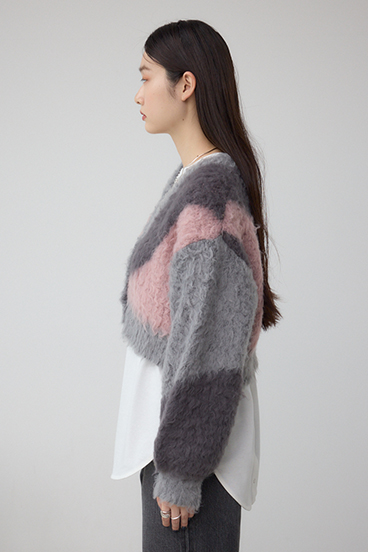 ブロッキンググラデーションカーディガン 詳細画像