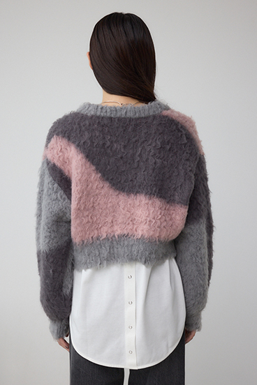 ブロッキンググラデーションカーディガン 詳細画像