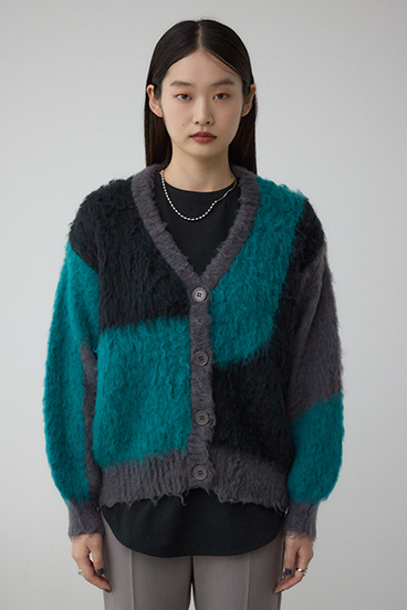 ブロッキンググラデーションカーディガン 詳細画像