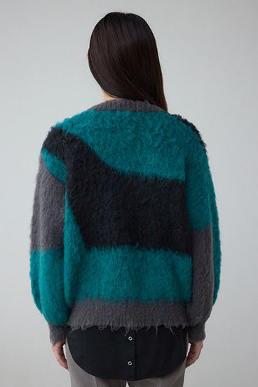 ブロッキンググラデーションカーディガン 詳細画像