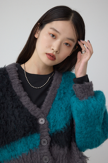 ブロッキンググラデーションカーディガン 詳細画像