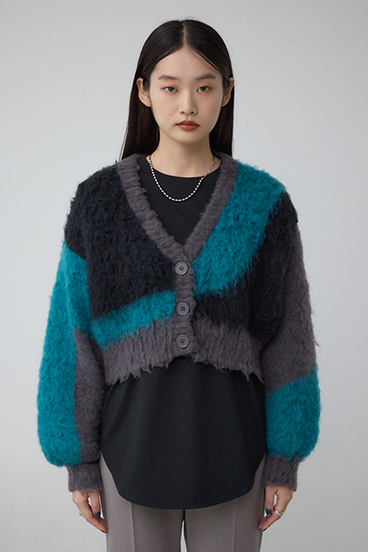 ブロッキンググラデーションカーディガン 詳細画像