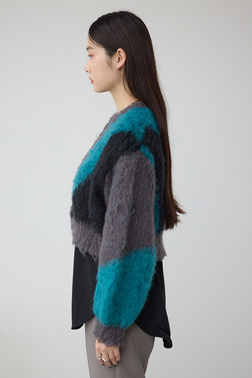 ブロッキンググラデーションカーディガン 詳細画像