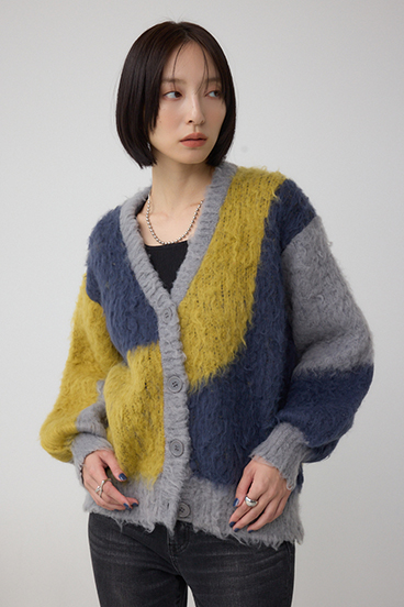 ブロッキンググラデーションカーディガン 詳細画像