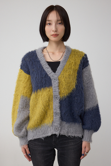 ブロッキンググラデーションカーディガン 詳細画像