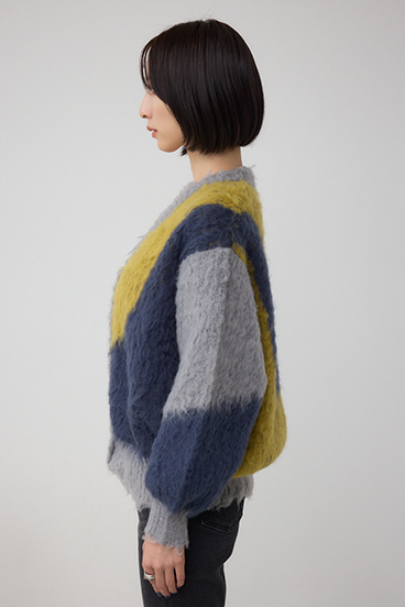 ブロッキンググラデーションカーディガン 詳細画像