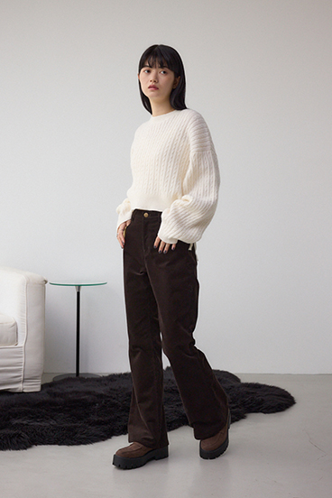 ドロストリングスパンコールラメニット 詳細画像