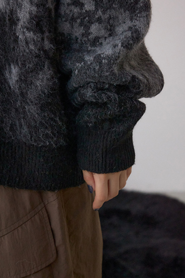 グラデーションジャガードニット 詳細画像