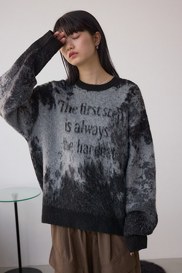 グラデーションジャガードニット 詳細画像