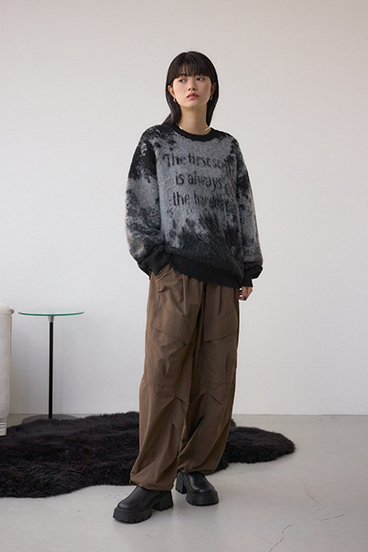 グラデーションジャガードニット 詳細画像