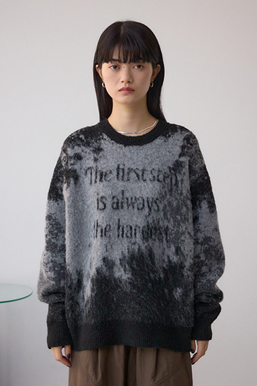 グラデーションジャガードニット 詳細画像